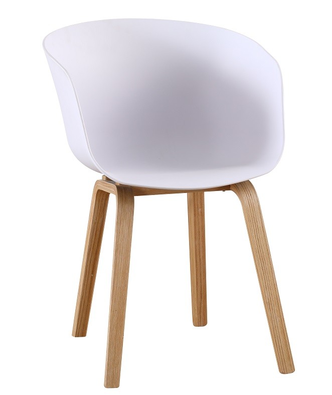 Sillón AWAK, madera curvada, polipropileno