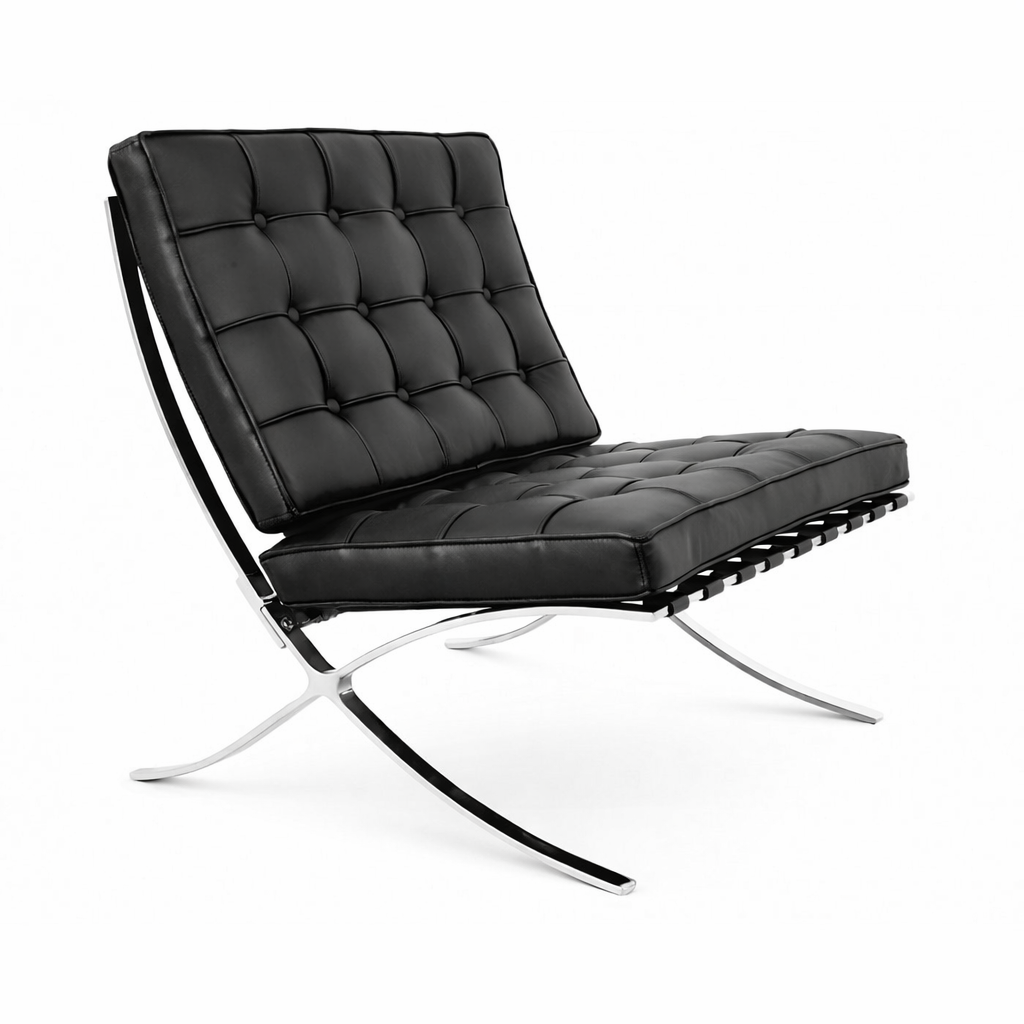 Silla BARNA (T), diseño, acero inoxidable, similpiel