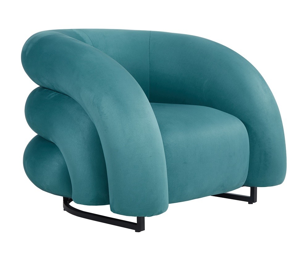 Sillón KARLOVY, tapizado velvet