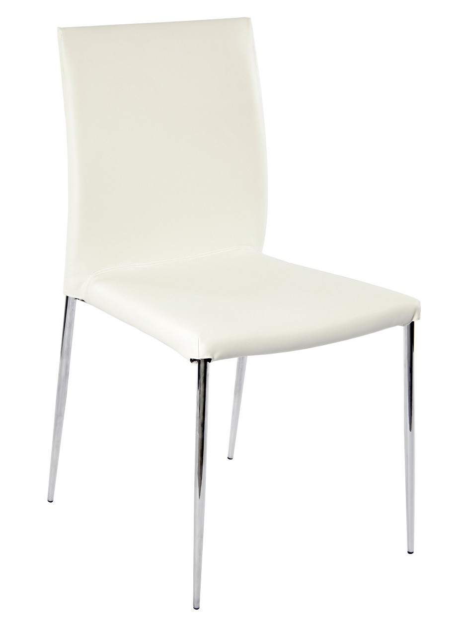 Silla INMA, apilable, metal, similpiel