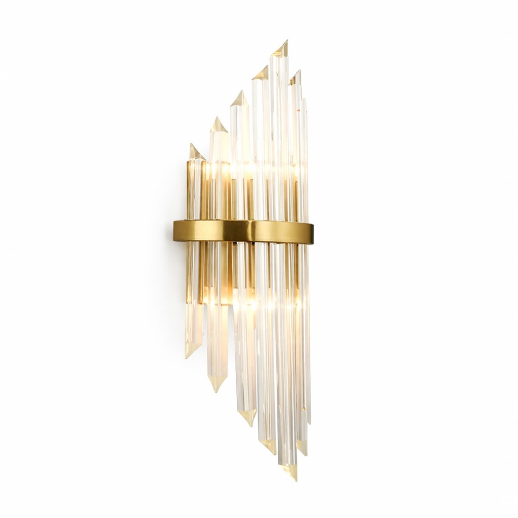 Aplique PALACE, metal dorado, cristal