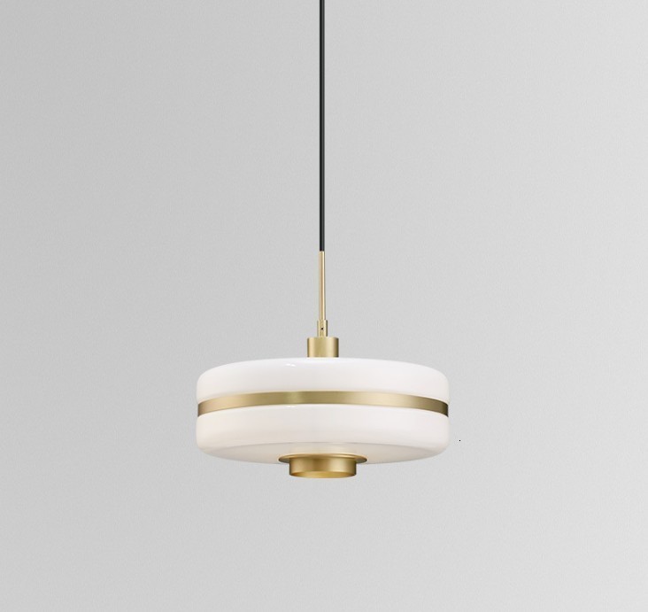 Lámpara LYRA, colgante, metal, cristal blanco
