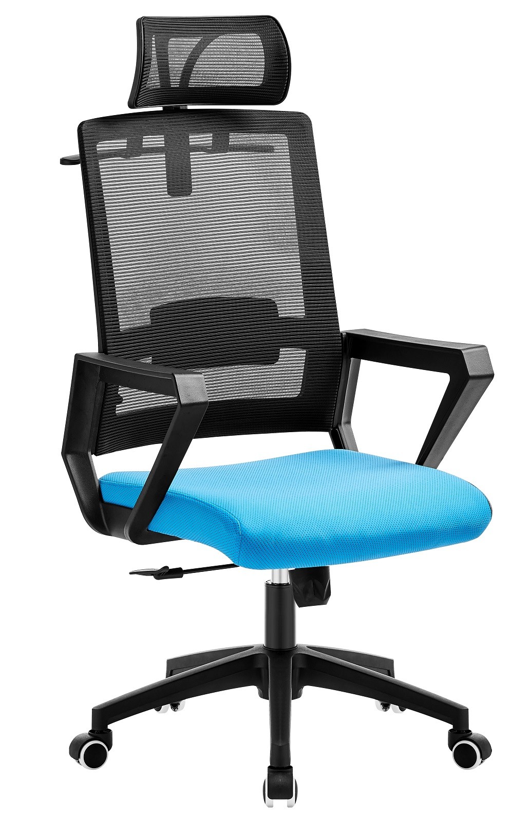 Sillón de oficina ASTON, negro, malla negra